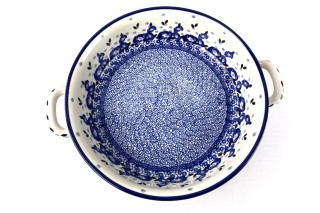 420 Bunzlau Ronde schaal met open handvaten 2662X  Ronde Schalen